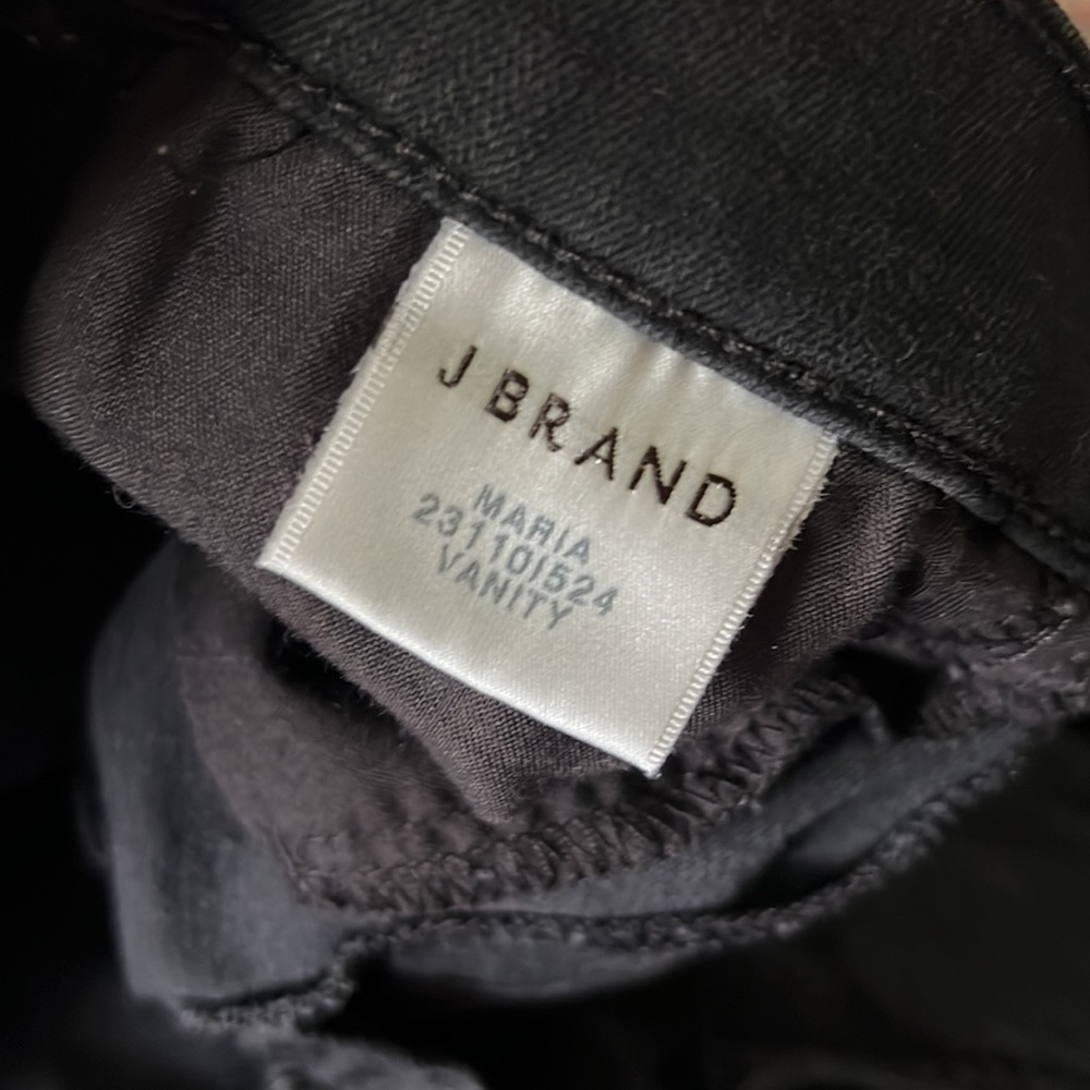 J Brand Maria High-Rise Stretch Skinny Jeans in Vanity Black EUC - Picture 10 of 12